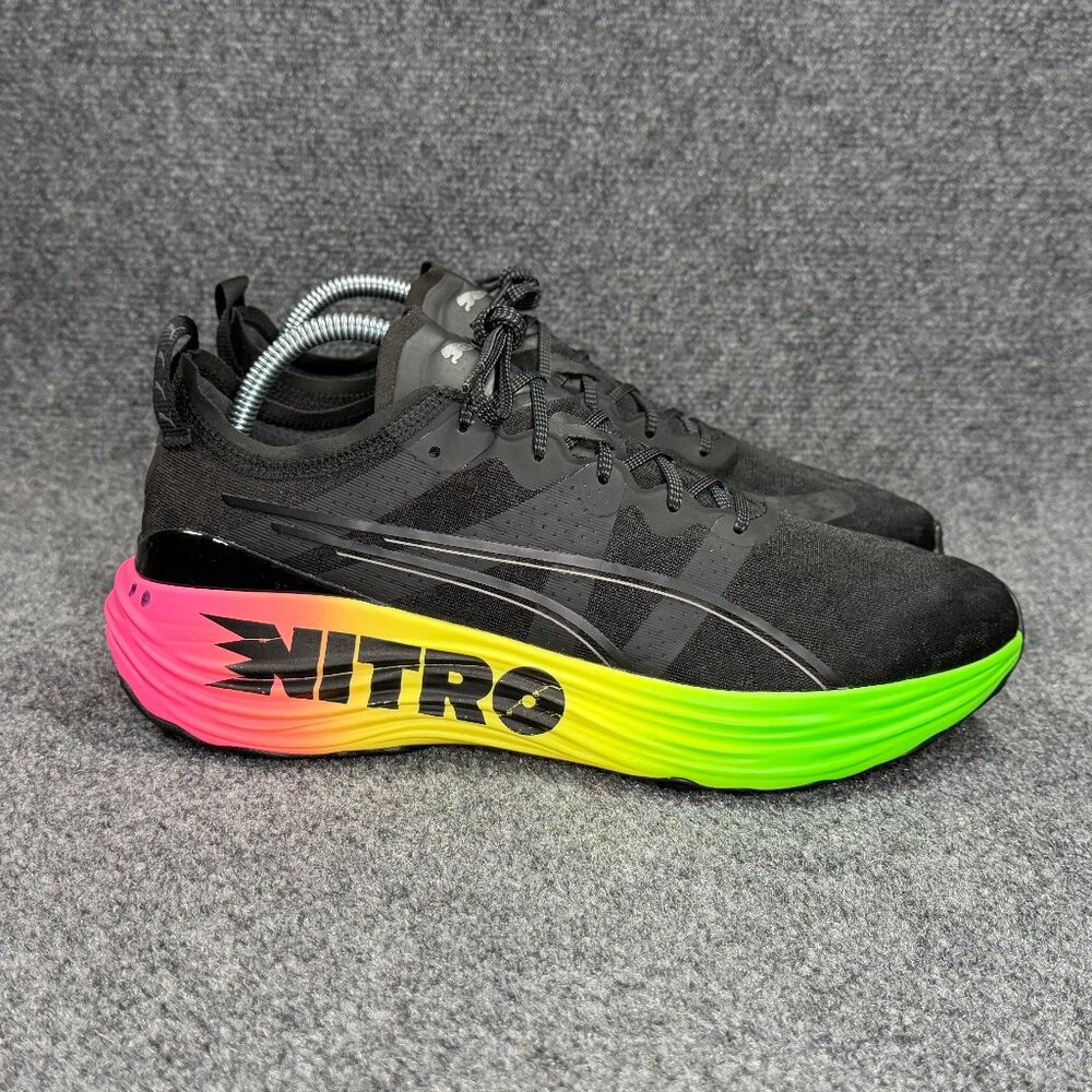 Puma ForeveRun Nitro Running Shoes Men 11 Futrograde Black Athletic Run Training